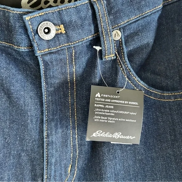 Eddie Bauer ~new Men’s Rappel First Ascent 32/32 Classic Fit Jeans - Picture 5 of 16